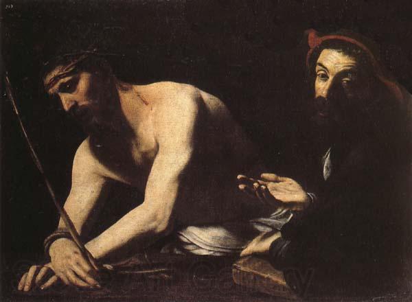 CARACCIOLO, Giovanni Battista Christ Before Caiaphas Spain oil painting art